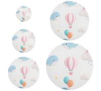 5 fundas reutilizables lavables en 5 tamaños para tazones, tapas de masa madre para una frescura duradera con dibujos animados de ballena azul