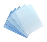 5 fundas transparentes para papel de archivo con parte superior abierta y aberturas laterales. Carpeta Ducoment para proyectos de informes, carpeta de presentación