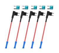 5 fusibles en miniatura para coche, adaptador TAP 15 A/20 A, doble corriente para cámara de salpicadero, accesorios de fácil instalación, grifos para espacios estrechos