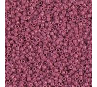 5 g de cuentas Miyuki Delica Rocailles, 11/0 x 11/0 mm, Duracoat Opq. Carnation (DB2117), vidrio, Japón