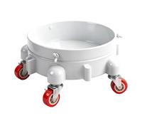 5 Gallon Bucket Trolley, Rolling Bucket Stand with Wheels, 360 Swivel Mobility Base, Portable Cleaning Support, Heavy Duty Carrier, Home Kitchen Garden Garage Indoor Outdoor Use for Work Tasks