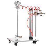 5 Gallon Gallon Pneumatic Agitator, 1/8horsepower Pneumatic Mixing Machine, Automatic Lifting Air Agitator, Height Adjustable, for Mixing of Paints Coatings