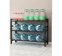5 Gallon Water Bottle Holder with Top Shelf , 3 Tier Detachable Water Cooler Jug Holder Storage Rack , Water Jug Organizer Shelf for Home, Kitchen, Office, Breakroom, Retail(121x35x82cm/48x14x32in)