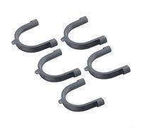 5 ganchos de manguera de drenaje en forma de U para mantener las mangueras de drenaje de la lavadora en su lugar, ayudando a evitar derrames de agua y enredos