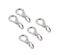 5 ganchos de presión fijos 53 mm, 72, 83 y 100, acero inoxidable 304, for uso marino, ideales for correas perros(72mm)