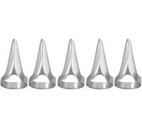 5 garras de dedo plateadas, anillos de garras de cosplay, punk rock, armadura de dedo gótico, garra de uña, garra de dedo de uñas, herramienta de selección de separación del cabello, accesorios para