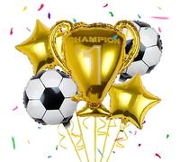5 Globos De Fútbol, Trofeo Globos, Globo De Papel De Trofeo, Decoraciones para Fiesta de Futbol, para Niños y Cumpleaños Baby Shower Fútbol Partido