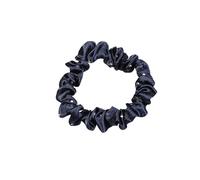 5 gomas de satén para el pelo, cinta de tela para el pelo fina, pequeña seda Scrunchies, suave y elástica, elegante accesorio para el cabello para mujer, pelo largo y rizado, fino o grueso, azul