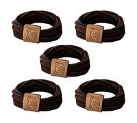 5 gomas elásticas para el pelo con diseño de oso para niñas