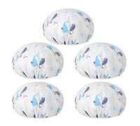 5 gorros de ducha para baño, banda elástica, impermeable, para cocina, a prueba de aceite, portátil, uso de viaje