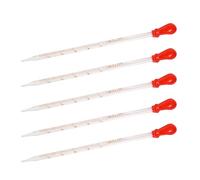 5 goteros de pipeta de vidrio de 0,5 ml, 1 ml, 2 ml, 3 ml, 5 ml, 10 ml, cuentagotas de vidrio graduados, institución de investigación