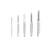 5 grifos de mano tratados térmicamente, herramienta de corte de rosca de durabilidad de 3 mm a 8 mm, tamaño compatible con herramientas de corte de hilo de cobre y hierro de aluminio
