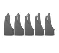 5 guantes de dibujo, guantes de artista para mano izquierda y derecha, resistentes al desgaste, resistentes al sudor, guantes de arte de dos dedos para pintar, dibujar y escribir (S)
