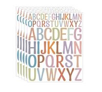 5 hojas de calcomanías de letras de recompensa, álbumes de recortes, letras del alfabeto, para teléfono, laptop, calcomanías coloridas