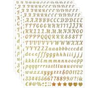 5 hojas de pegatina de letra artesanal, 1000 piezas de vinilo autoadhesivo con purpurina, alfabeto A-Z para Geschenkverpackungen, tarjetas de fiesta, Hochzeitseinladungen, álbum de recortes, diario, b