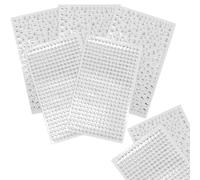 5 hojas de pegatinas de diamantes de imitación autoadhesivas, autoadhesivas, piedras preciosas redondas, diamantes brillantes para bricolaje, decoración de uñas, teléfonos móviles, ropa