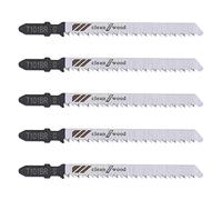 5 hojas de sierra de calar T101BR de 100 mm HCS para cortar tablero laminado de madera