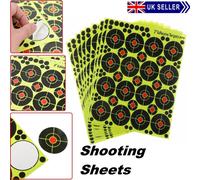 5 Hojas Tiro al Blanco 80 Salpicaduras Rifle Pistola Aire Reactivo