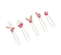 5 horquillas chinas para el pelo con diseño de flores, accesorios para el cabello para bodas y fiestas