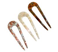 5 horquillas francesas en forma de U para niñas y mujeres, pinzas grandes antiestáticas, adecuadas para agujas de pelo grueso y largo, adecuadas para todos los peinados y palitos de pelo.