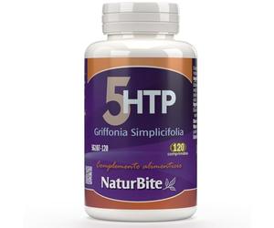 5-Htp 120 Comprimidos NaturBite. Promueve la Relajación y reduce el Estrés, Ayudando al Estado de Ánimo. Mejora el Sueño Natural y el Descanso Tranquilo