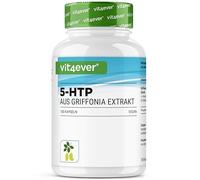 5-HTP - 180 cápsulas - 100 mg 5-HTP de extracto natural de Griffonia Simplicifolia - 30% de 5-HTP en la semilla - mejora el humor - puramente herbal - vegano