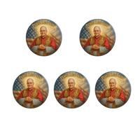 5 imanes del Papa León Xiv 14º retrato divino 2025, recuerdo histórico católico con bandera estadounidense y paloma para el hogar, oficina, nevera o lavadora, 5.5 pulgadas