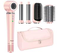 5 in 1 Air Wrap Hair Styler with Travel Bag- Professional Frizz-Free Auto Wrap Curler, High-Speed Hair Dryer, Straightening & Blow Dryer Brush for Multiple Styling, No Heat Damage, Gift for Women