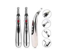 5 In 1 Electric Acupuncture Pen Meridians Laser Therapy Heal Massage Pen Detector Face Massage Roller Facial Body Beauty Care