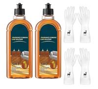 5 in 1 Floor Cleaner, Stain & Odor Remover Cleaner for Hardwood Floors, Fragrance Cleaning Care Solution, Natural Shine for Mopping Home, Bathroom, & Kitchen (2)