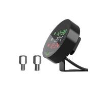 5 In 1 Motorcycle Water Temperature Meter Usb Rechargable Time Voltmeter Led Night Vision Meter With