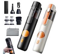 5-in-1 Smart Handheld Vacuum Cleaner, Cordless Portable Mini Car Vacuum, Suction, Blowing, Inflatable, Lighting, Brushing, Portable and Rechargeable, Suitable for Car Use and Home Sofas (2Pcs)