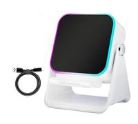 5-in-1 Wireless Induction Bluetooth Speaker with Adjustable Phone Stand, Wireless Induction, Dual-Mode Connectivity Audio Speaker Phone Stand, 5000mah 360° Adjustable Holder(White)