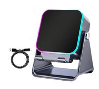 5-in-1 Wireless Induction Bluetooth Speaker with Adjustable Phone Stand, Wireless Induction, Dual-Mode Connectivity Audio Speaker Phone Stand, 5000mah 360° Adjustable Holder(Black)