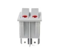 5 interruptores basculantes de encendido y apagado, grises, 250 V, 16 A, de 6 pines, for calentador de aceite KCD3, 25 x 31 mm.