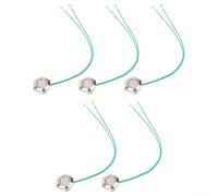 5 interruptores de botón momentáneos impermeables para control de circuito de 12 V 24 V con función de reinicio automático (16 mm)