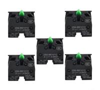 5 interruptores de botón sin pulsador, 10 A, 415 V, ZB2-BE101C, interruptor de palanca de mando de control de agujero de montaje de 22 mm, equipo eléctrico, negro (ZB2-BE101C)