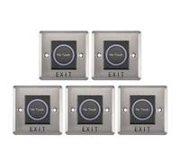 5 interruptores de sensor infrarrojo sin contacto, interruptores sin contacto, botón de salida de apertura de puerta con indicación LED