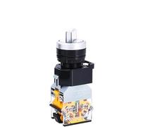 5 interruptores pulsadores giratorios LA38-11XD/2 con lámpara, 22 mm, 2 posiciones, 3 posiciones, con enclavamiento, LED, multicolor opcional(White,3 POSITION_1NO 1NC_6V)