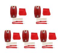 5 juegos de tambores de mano portátiles de piel de vaca para actuaciones de celebración