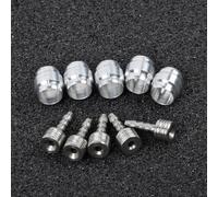 5 Juegos Insertos Freno Hidráulico para sram 5mm Aluminio 5 Juegos | Aluminio y para acero, compatible para sram, manguera 5mm, ligero para 3g, montaje seguro
