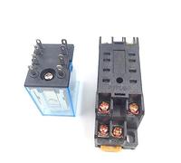 5 Juegos MY2P HH52P MY2NJ Bobina de relé General DPDT Micro Mini Interruptor electromagnético con base enchufe AC 110V 220V DC 12V 24V(AC 220V)