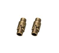 5 juegos Tapones de cordón de cuero con cierre magnético y hebillas para pulseras de cuero DIY, fabricación de joyas Kumihimo