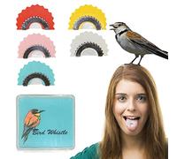 5 juguetes para pájaros, silbatos de llamada, silbato de lengua, curruca, silbato de seguro, juguetes para hacer ruido, silbato creativo y divertido para pájaros, pájaro mágico para producir voz