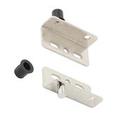 5 juntas de hierro fuerte para puerta de armario para entradas de roble con posicionamiento superior inferior modificable y mecanismo de cierre silencioso, junta superior inferior modificable