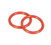 5 juntas tóricas de silicona VMQ rojas, grosor 4 mm, diámetro interior 177 mm, resistentes a altas y bajas temperaturas,185x177x4mm