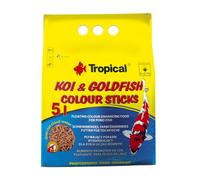 5 L Tropical Koi & Goldfish Colour Sticks alimento para peces