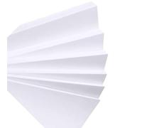 5 láminas de espuma de PVC blanca de 5 mm: espuma rígida y ligera for manualidades, bricolaje y exposiciones artísticas.(0.5x10x20cm)
