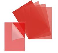 5 láminas de plástico de filtro de luz de gel rojo, 11.7 x 8.3 pulgadas, filtro de luz de gel transparente, corrección de color, filtros de gel de iluminación para película, video, foto escenario