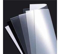 5 láminas de PP translúcidas esmeriladas - 100x200/210x297 mm, 0,3-2 mm de grosor, resistentes, resistentes a los pliegues, for bricolaje y decoración.(100x200x0.8mm)